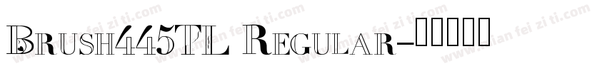 Brush445TL Regular字体转换